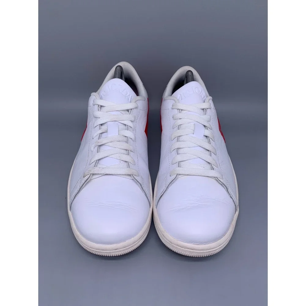 Jordan Centre Court White University Red Shoes DJ2756-101 Men's Sz 10